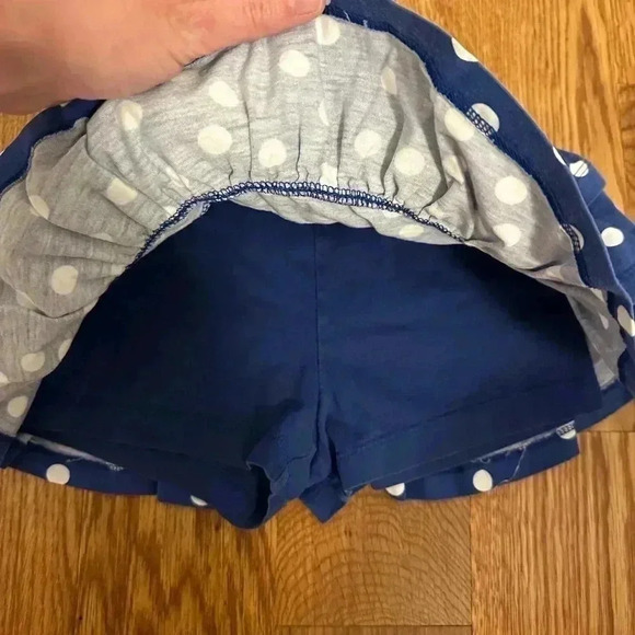 Hanna Andersson Polka Dot Three Tiers Scooter Skirt Skort size 100cm - Picture 2 of 5